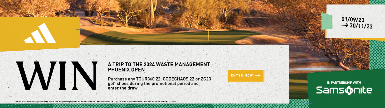 Adidas Win a Trip To The Waste Management Phoenix Open