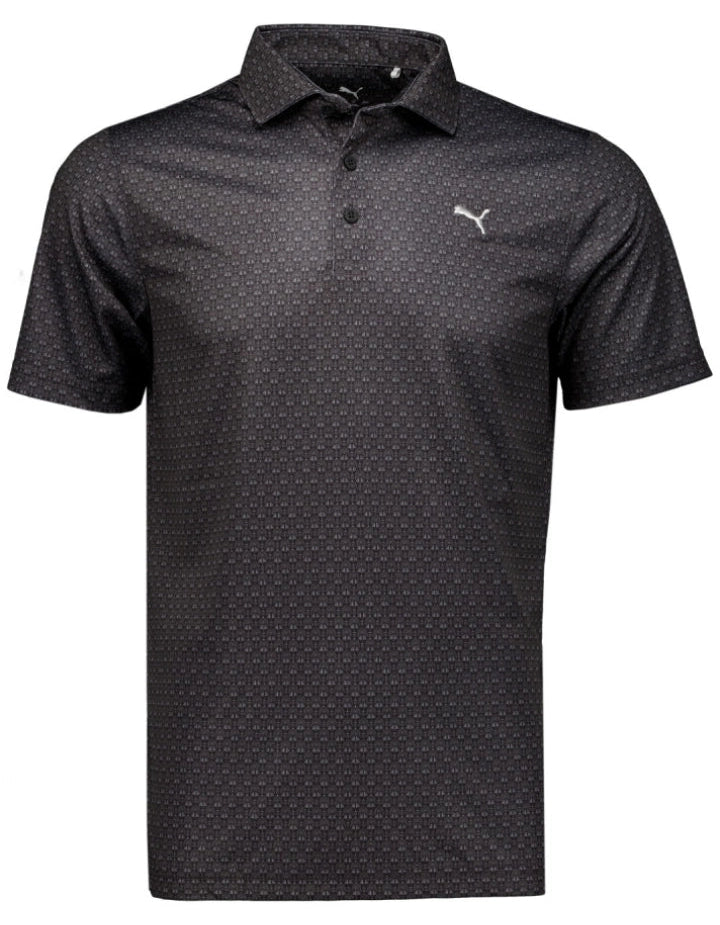 Puma Rose Golf Polo - Black/Grey