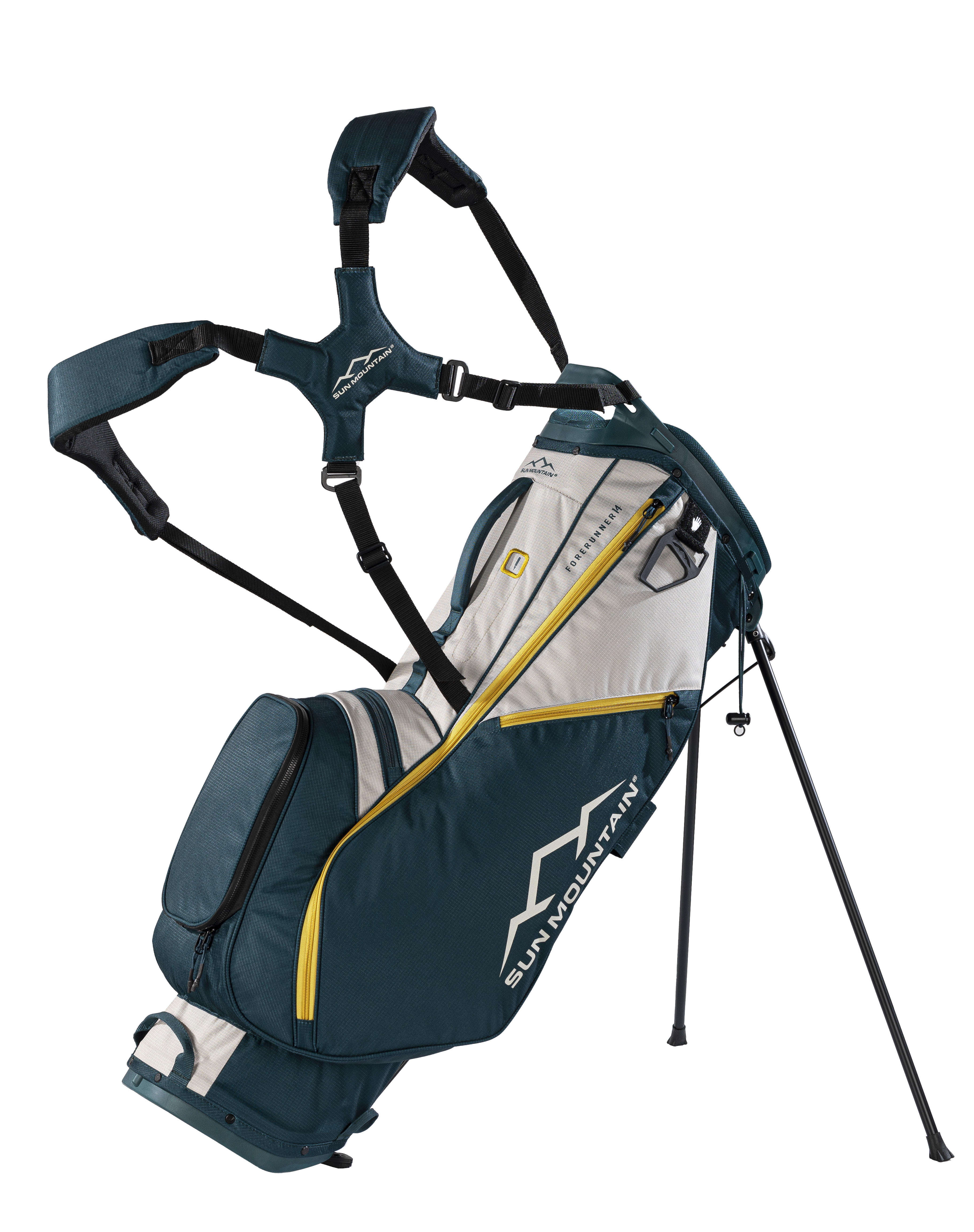 Sun Mountain Forerunner Stand Bag - Black/Pond/Sand