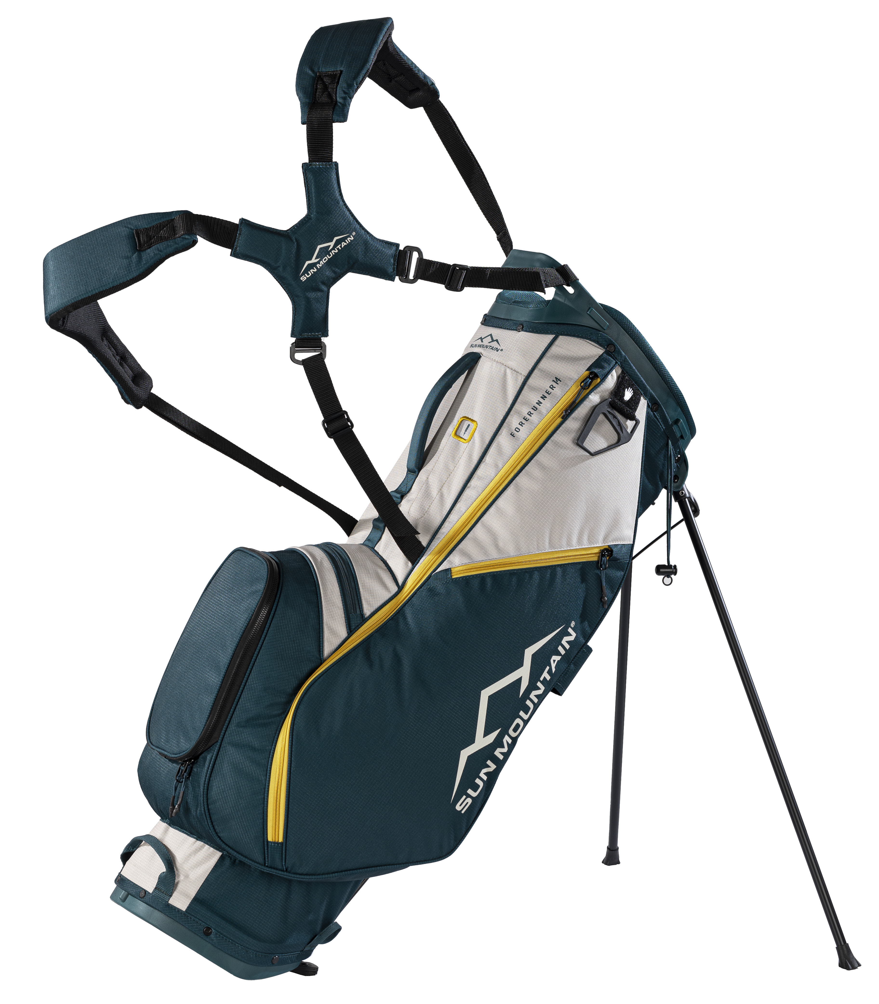 Sun Mountain Forerunner Stand Bag - Black/Pond/Sand