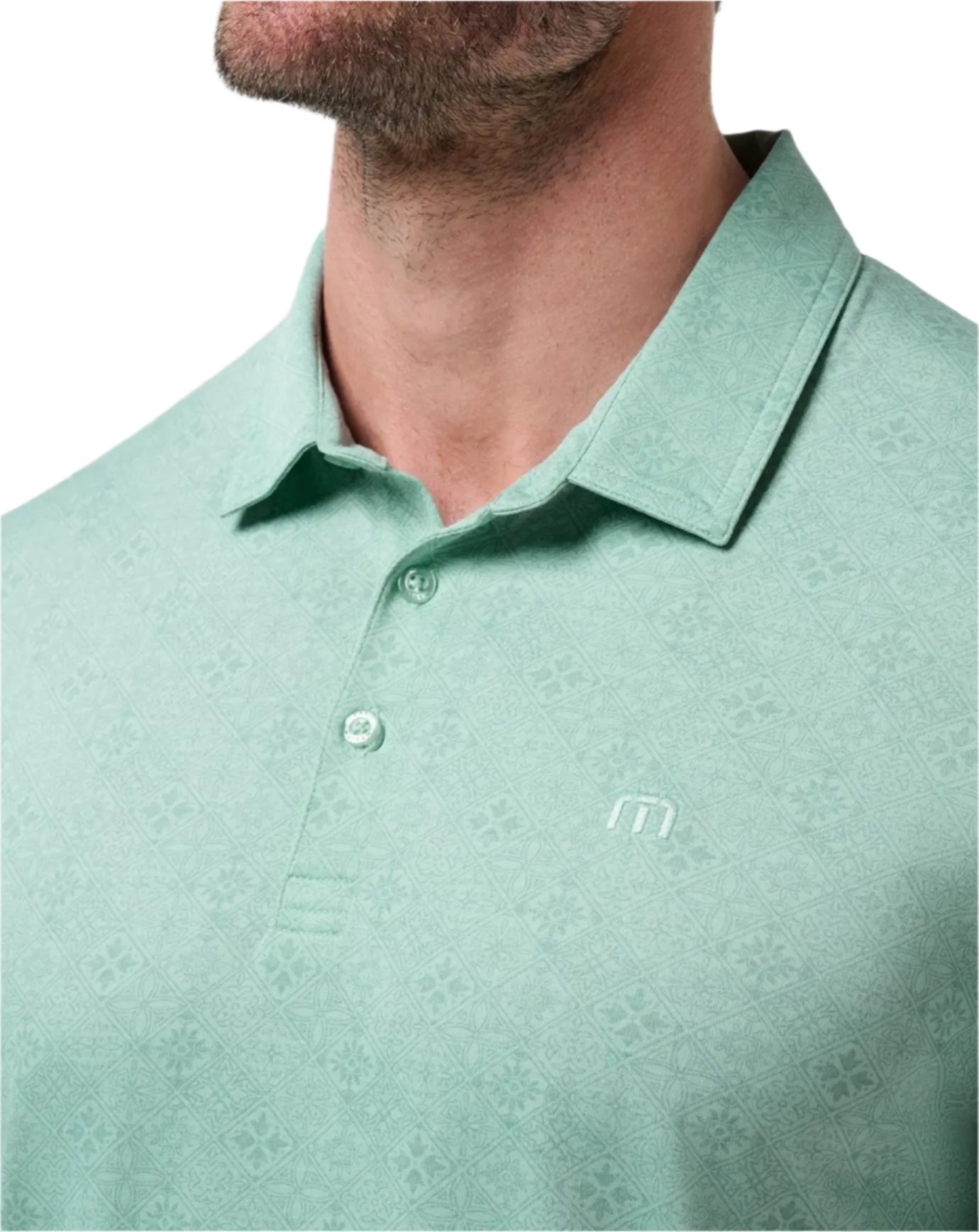 TravisMathew Men's Acropolis Polo - Eggshell Blue