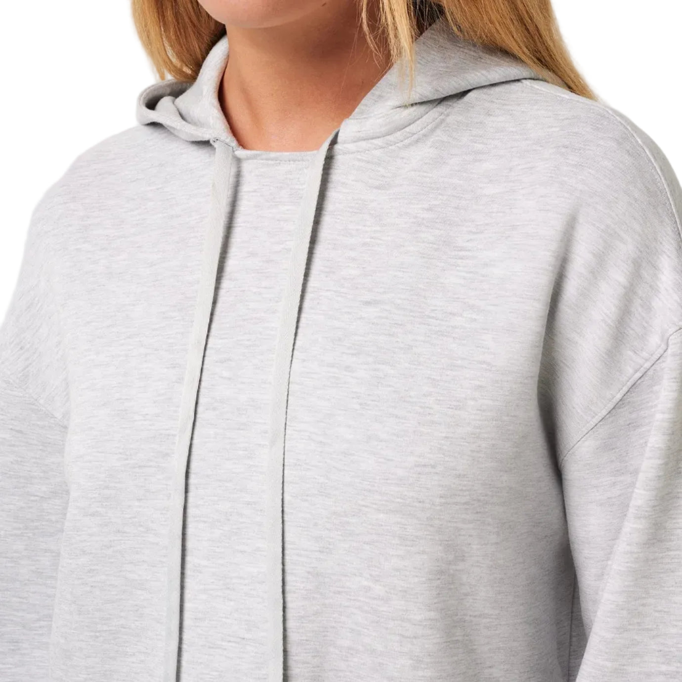 TravisMathew Ladies Skyloft Soft Hoodie - Heather Light Grey