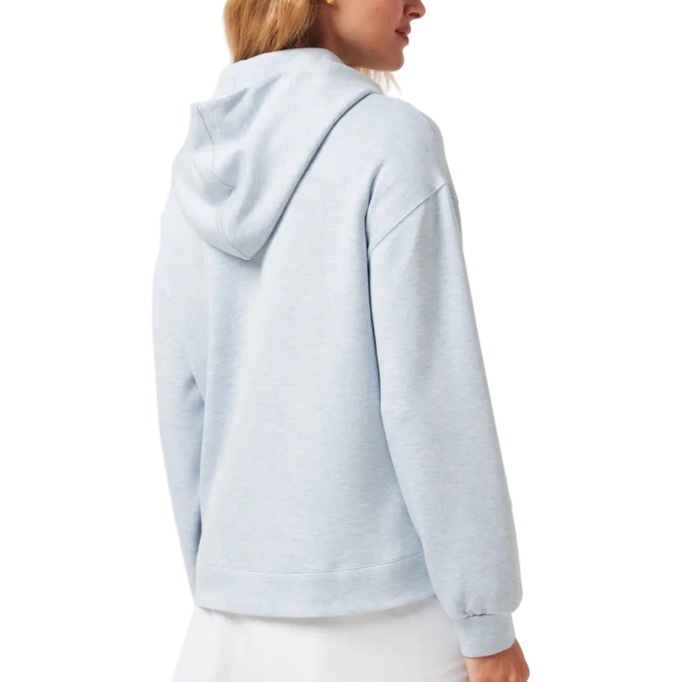 TravisMathew Ladies Skyloft Soft Hoodie - Heather Kentucky Blue