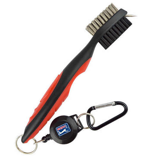 pga tour deluxe golf brush red