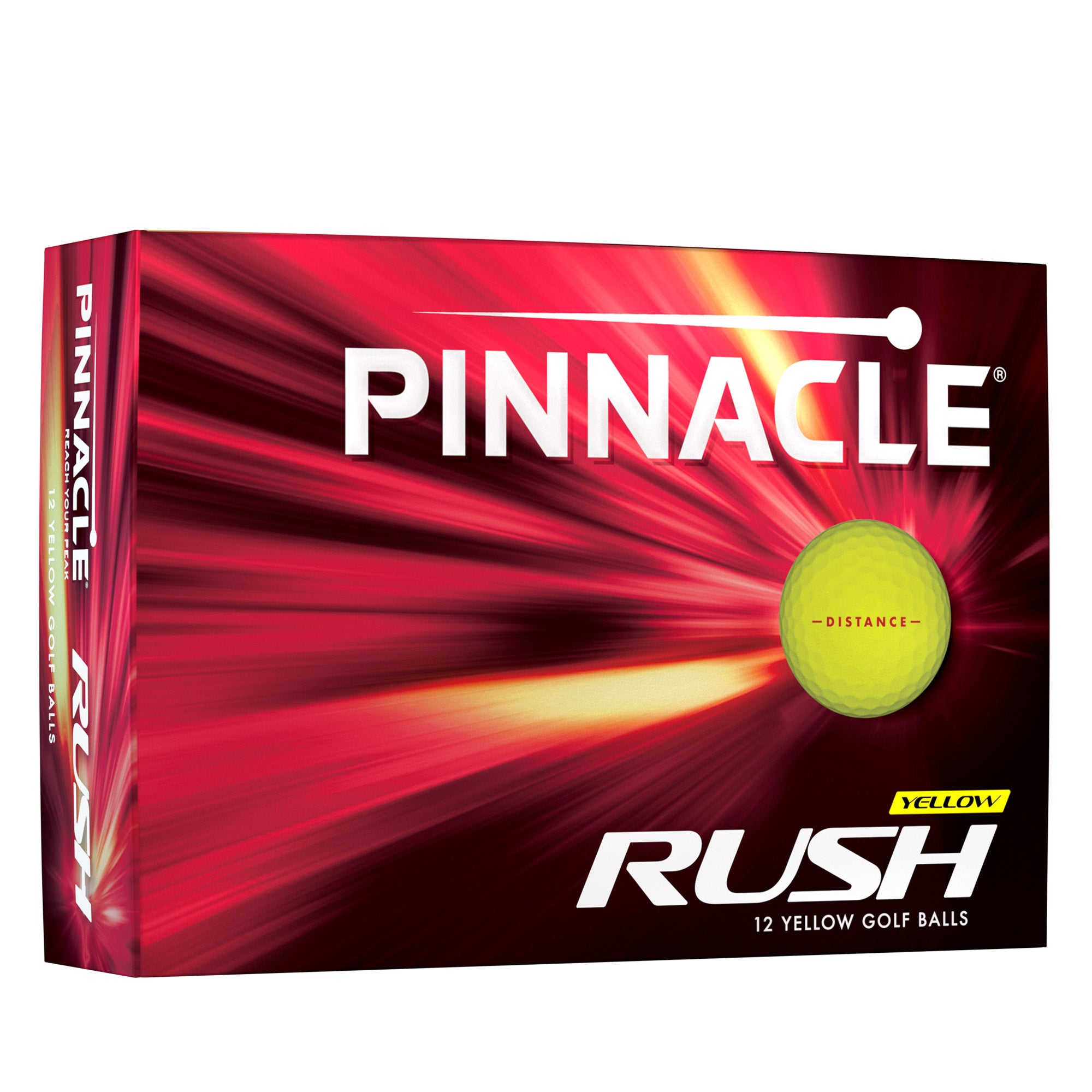Pinnacle Rush 2024 Yellow Golf Balls - Dozen