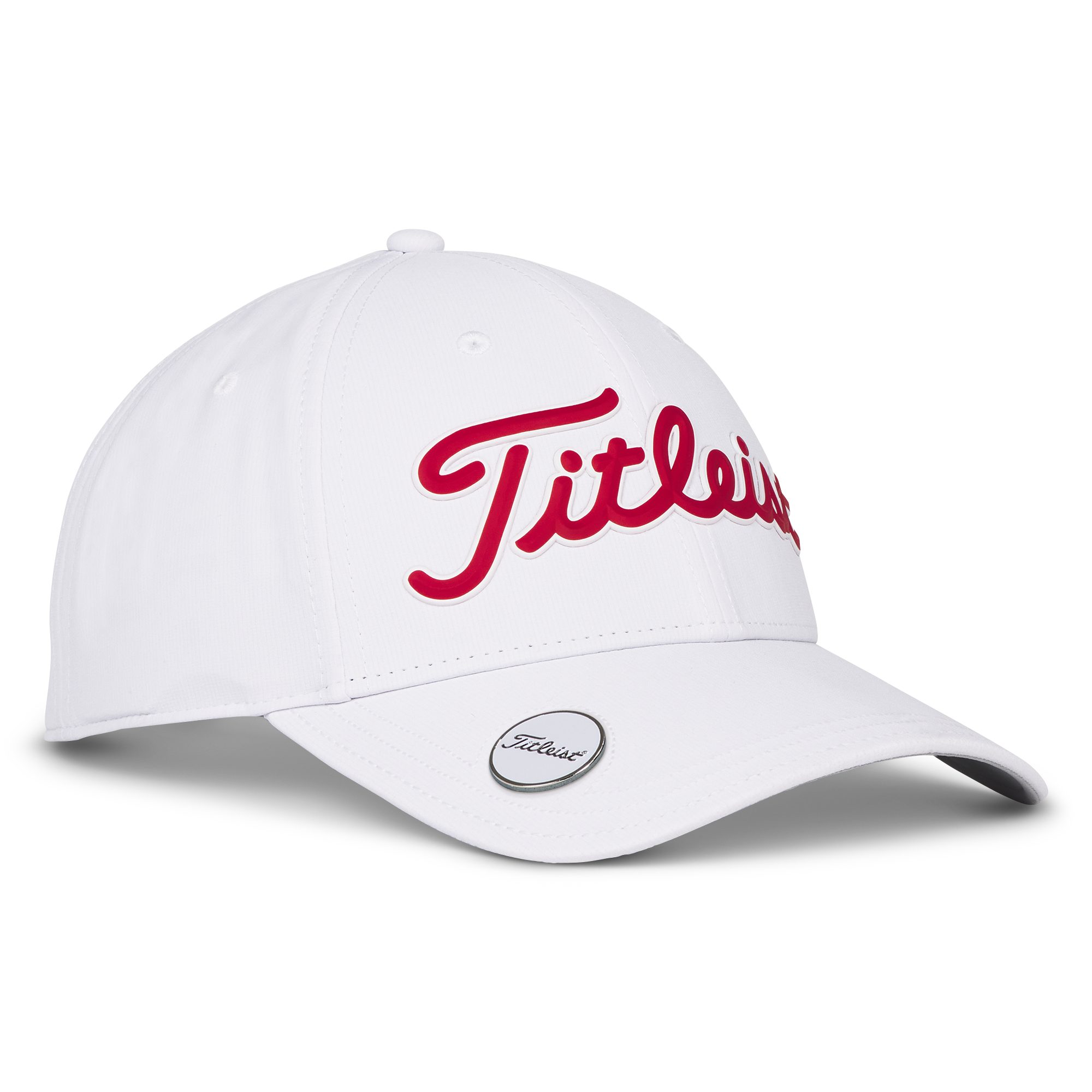 Titleist Players Performance Ballmarker Cap - White/Red