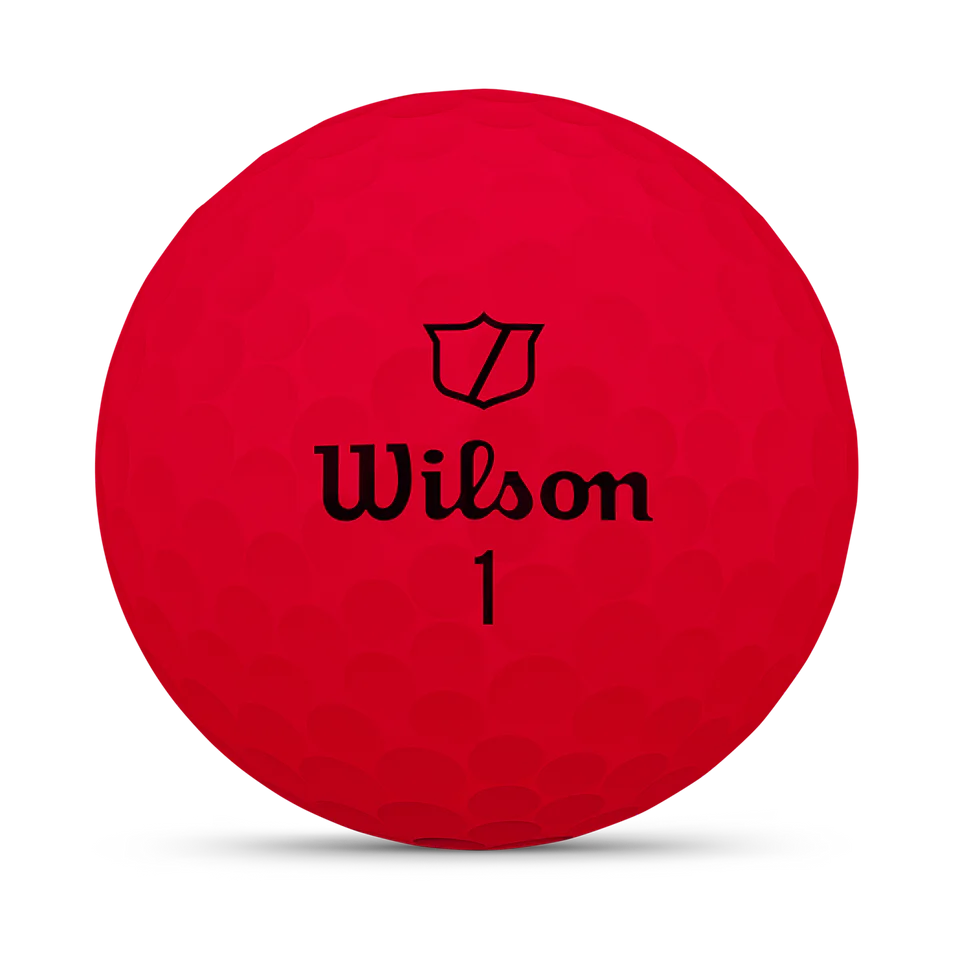 Wilson Duo Soft 2025 Red Golf Balls - Sleeve