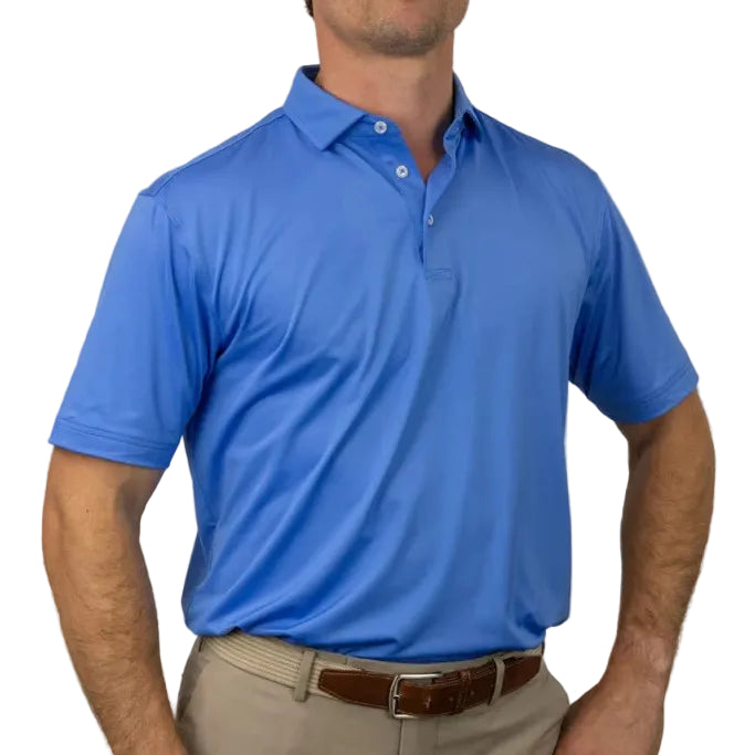 38 South Polo Men's Platinum Solid - Regatta Blue