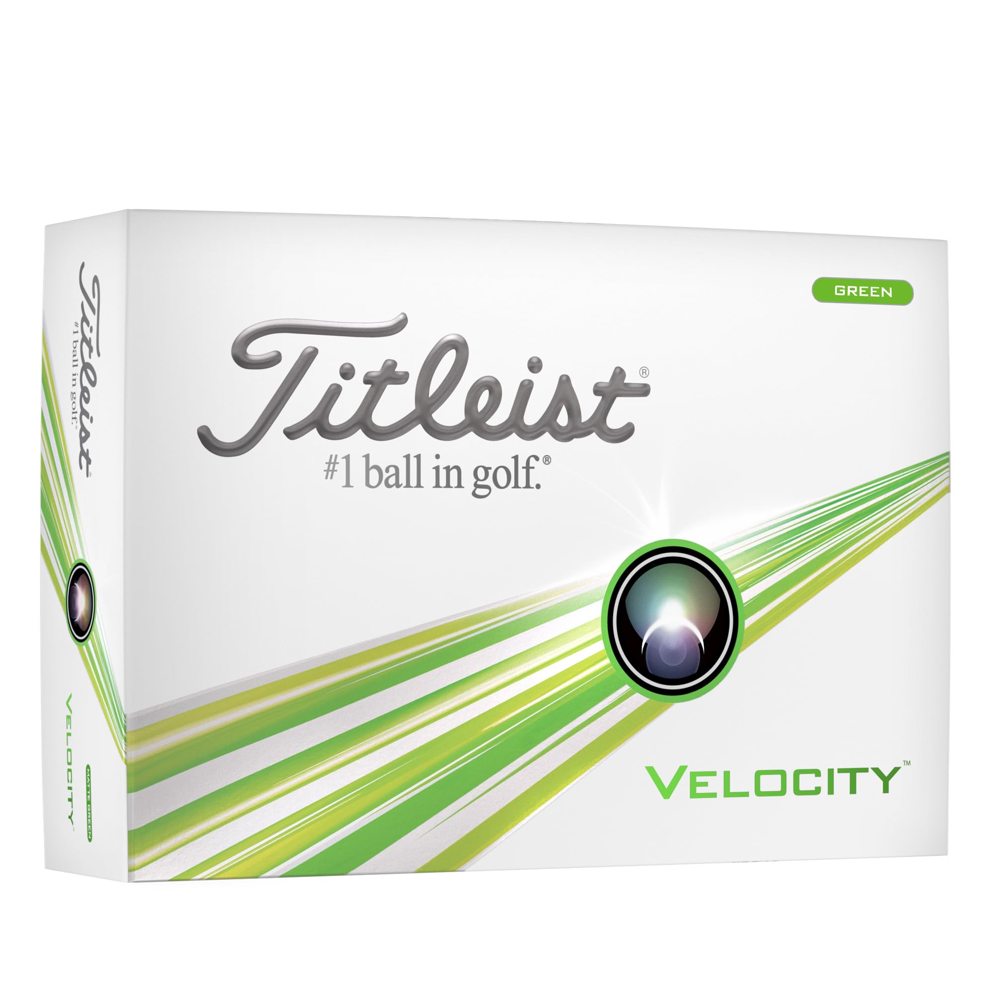 Titleist Velocity '24 Matte Green Golf Balls - Dozen