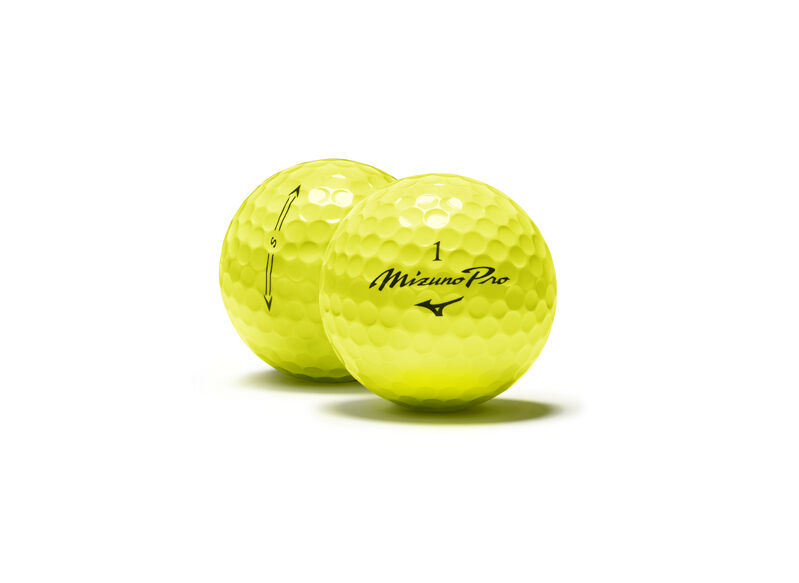 Mizuno Pro S Yellow Golf Balls - Dozen