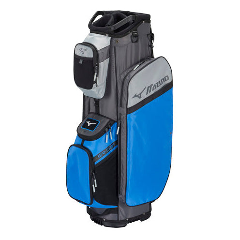 mizuno golf cart bag in brilliant blue/grey