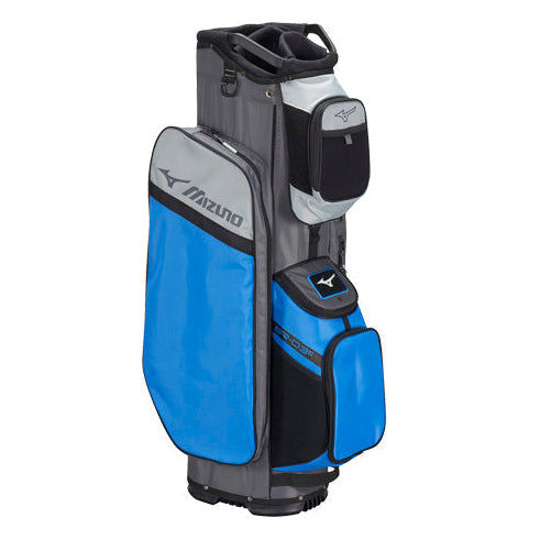 mizuno golf cart bag in brilliant blue/grey