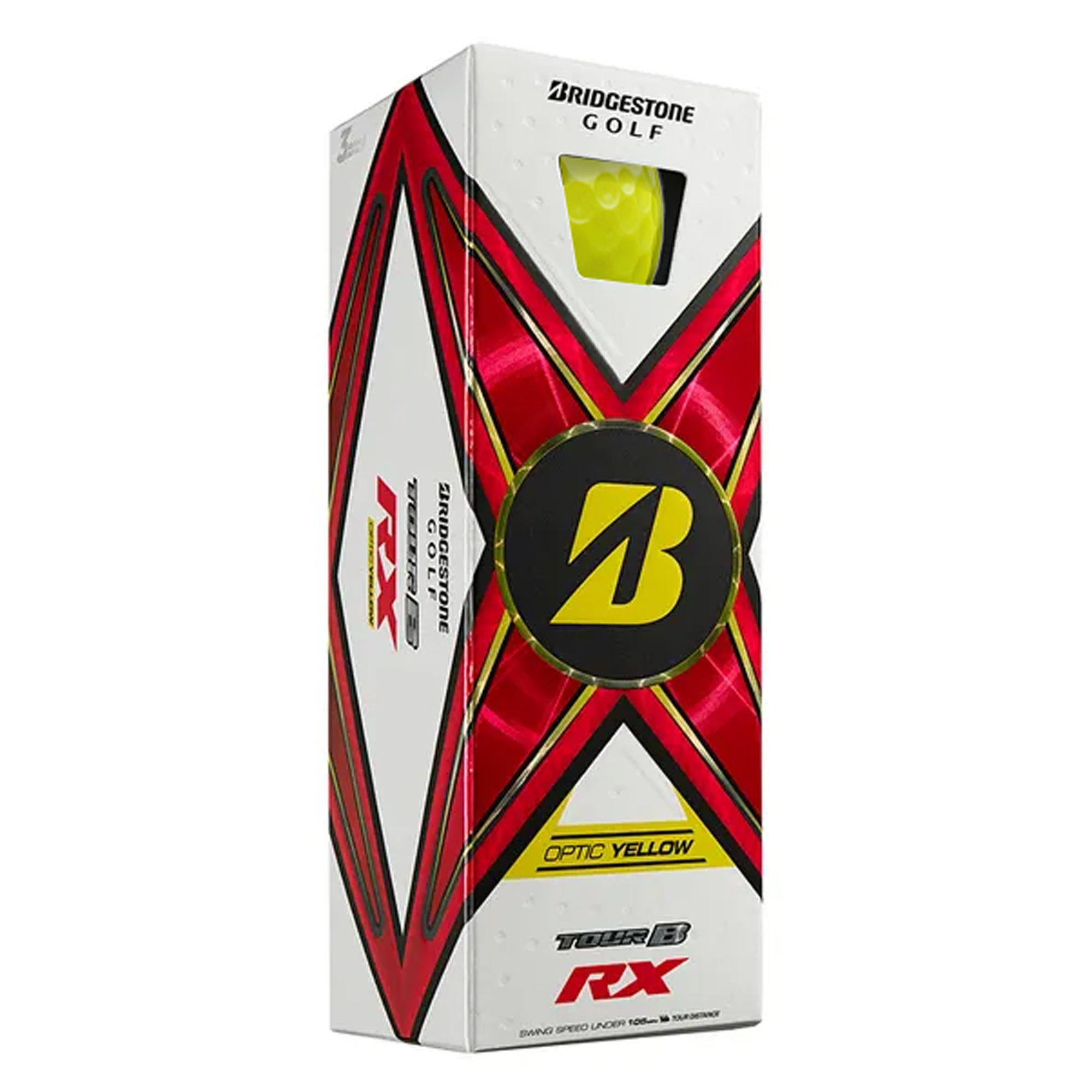 Bridgestone Tour B RX Yellow '24 Golf Balls - Sleeve
