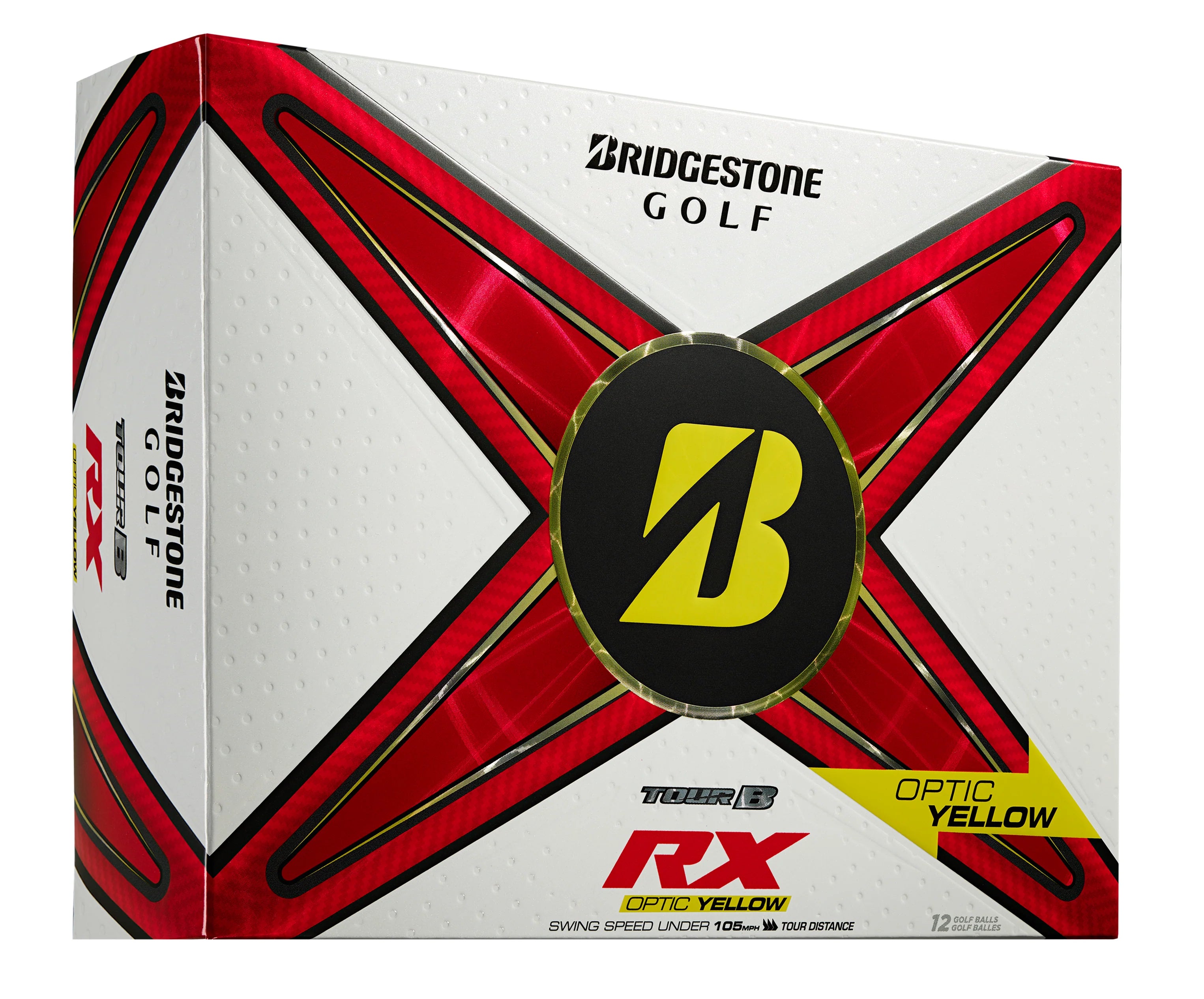 Bridgestone Tour B RX Yellow '24 Golf Balls - Dozen