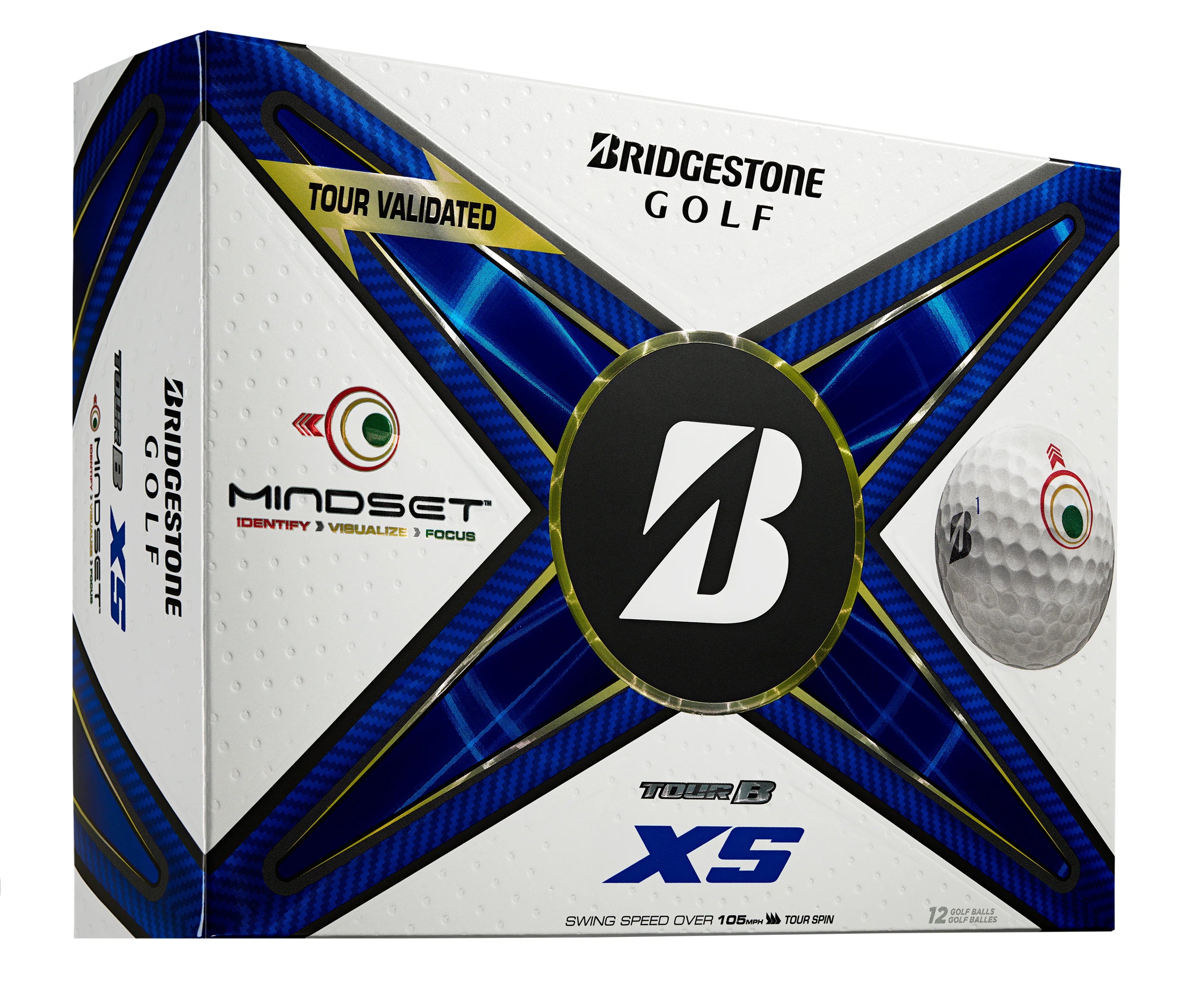 Bridgestone Tour B XS MindSet '24 Golf Balls - Dozen