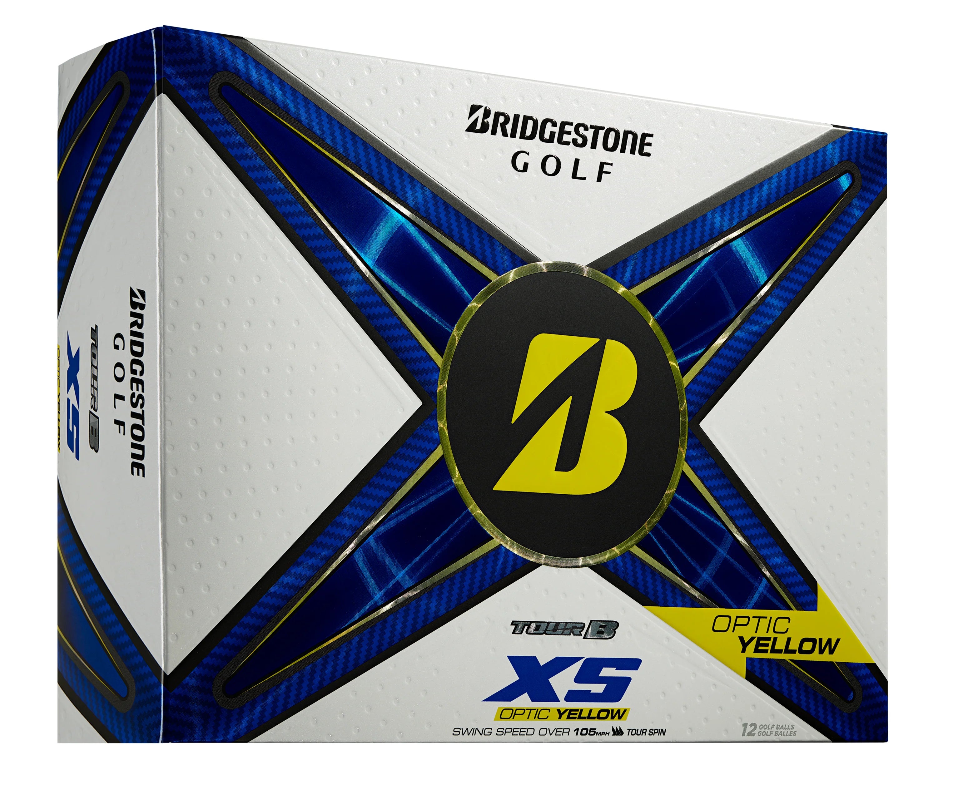Bridgestone Tour B XS Yellow '24 Golf Balls - Dozen