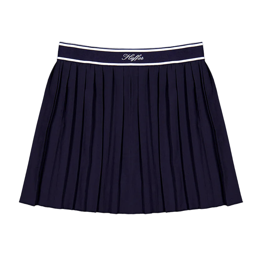 Huffer Golf Ladies Birdie Pleated Golf Skort - Navy