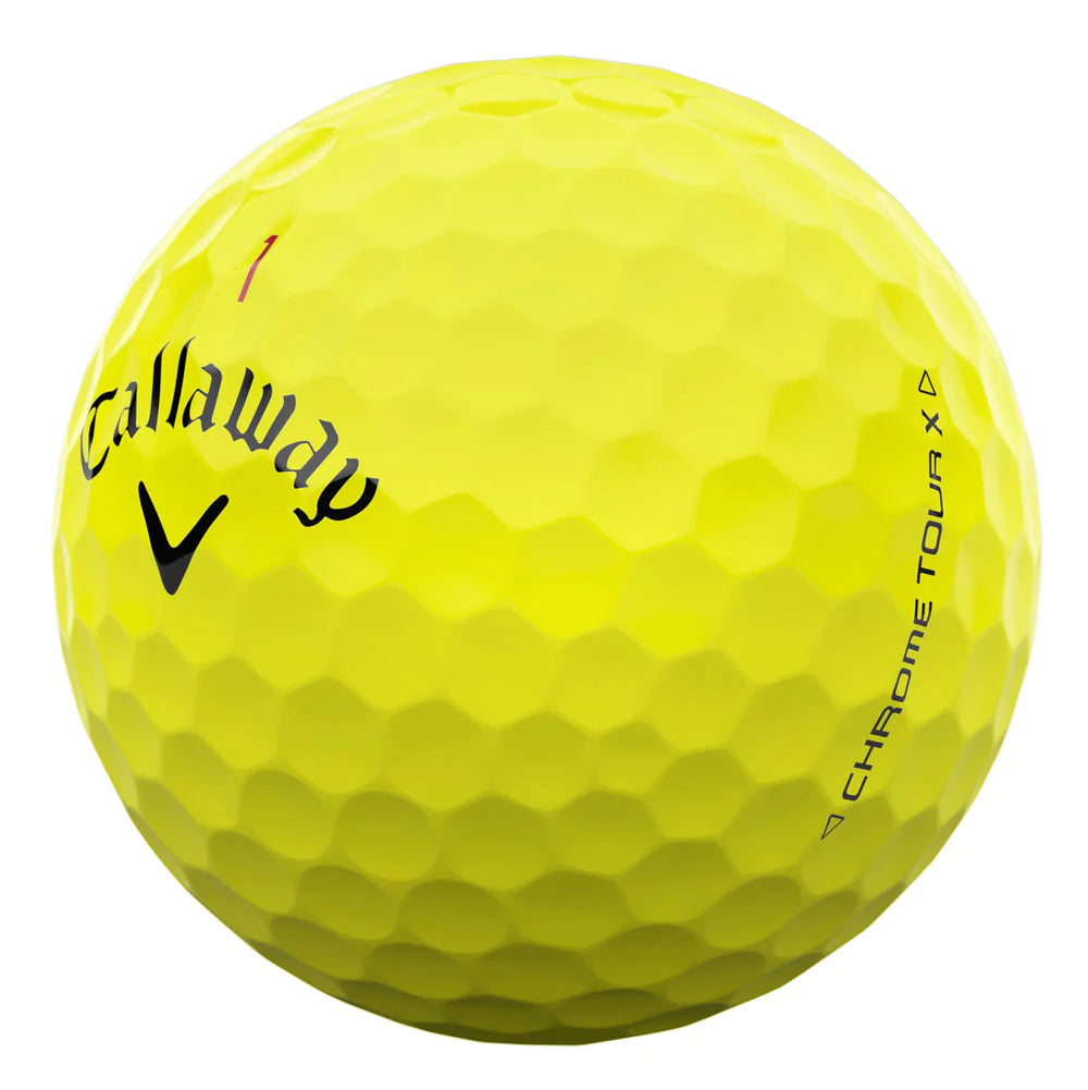 Callaway Chrome Tour X Yellow Golf Balls - Dozen