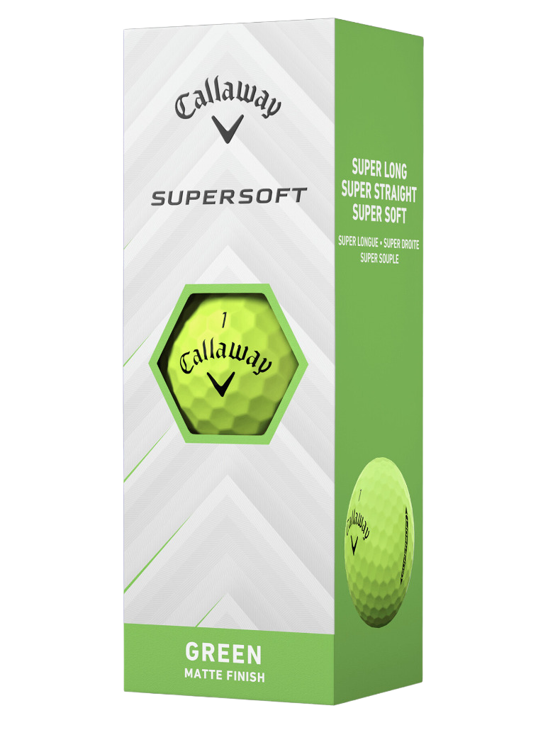 Callaway 2025 Supersoft Golf Balls - Green Sleeve