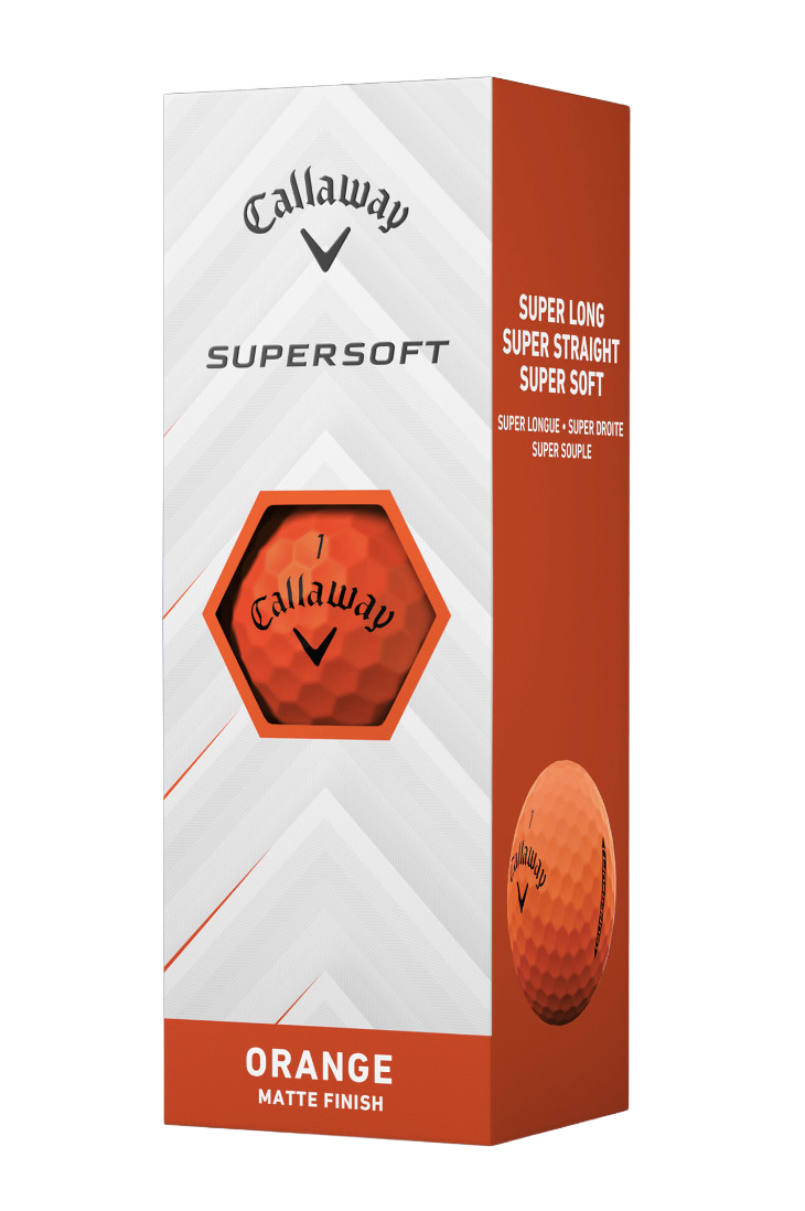 Callaway 2025 Supersoft Golf Balls - Orange Sleeve