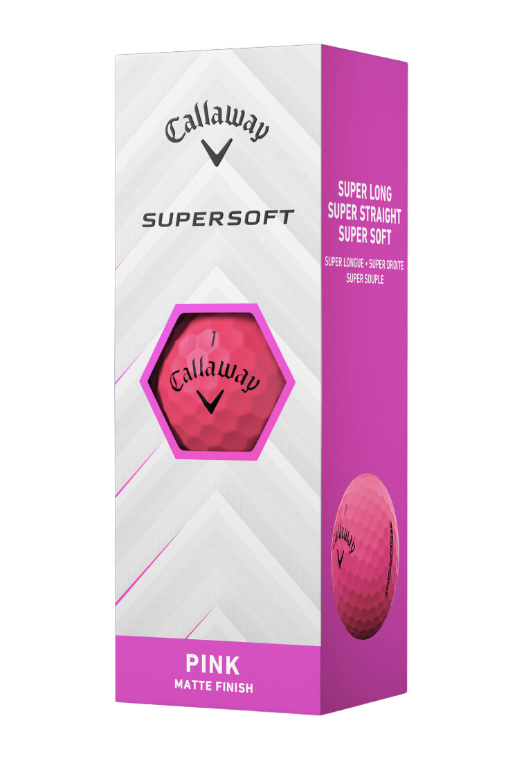 Callaway 2025 Supersoft Golf Balls - Pink Sleeve