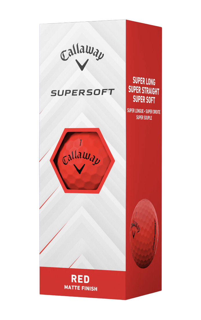Callaway 2025 Supersoft Golf Balls - Red Sleeve