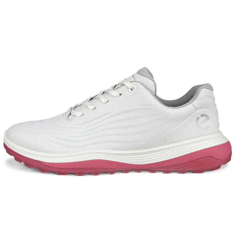 Ecco 2024 LT1 Women’s Golf Shoes - White/Bubblegum
