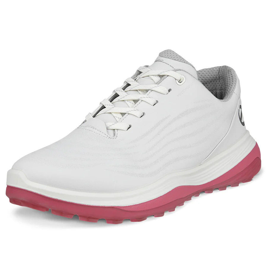 Ecco 2024 LT1 Women’s Golf Shoes - White/Bubblegum