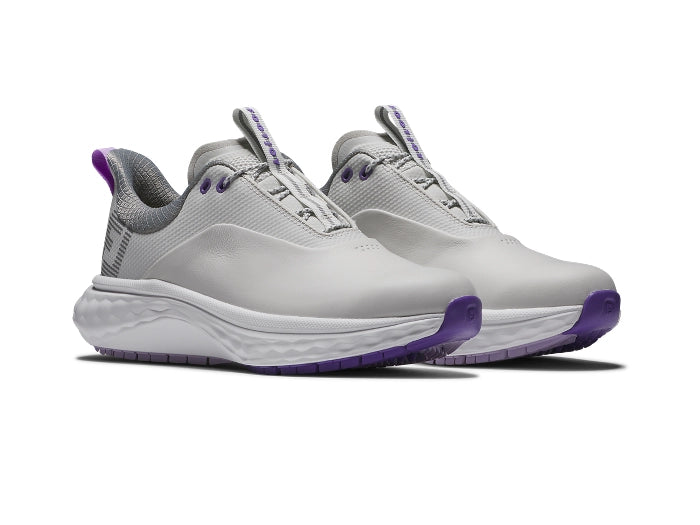 FootJoy Women's Quantum Golf Shoes - Grey/White/Purple