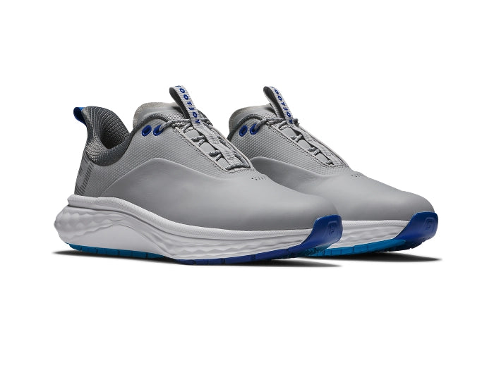 FootJoy Men's Quantum - Grey/White/Blue Golf Shoes