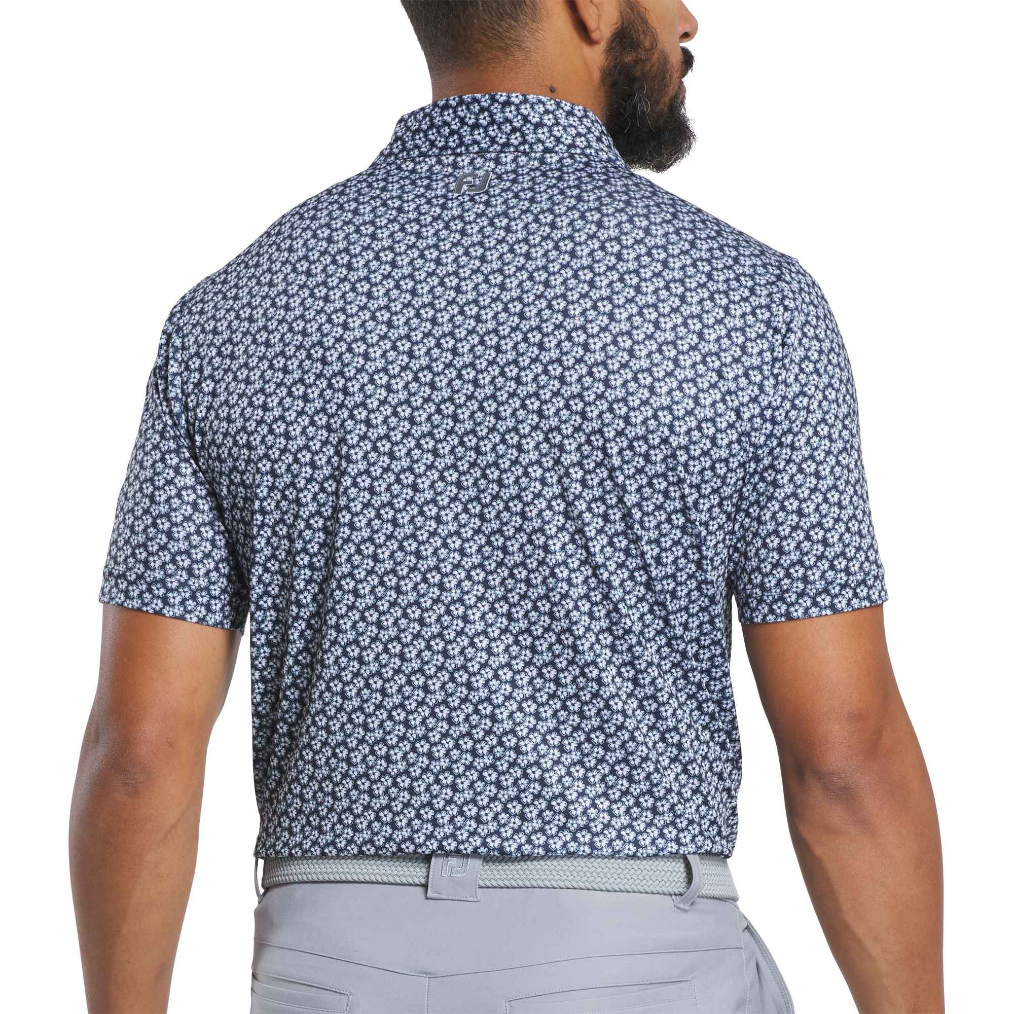 FootJoy Flower Sketch Lisle Golf Polo