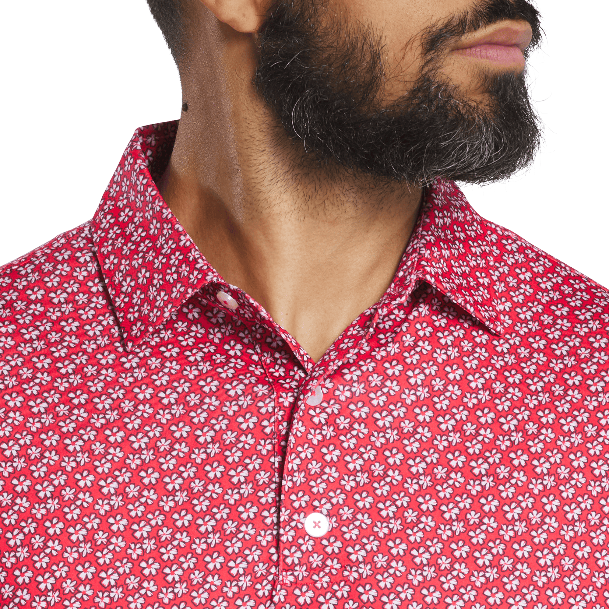 FootJoy Flower Sketch Lisle Golf Polo