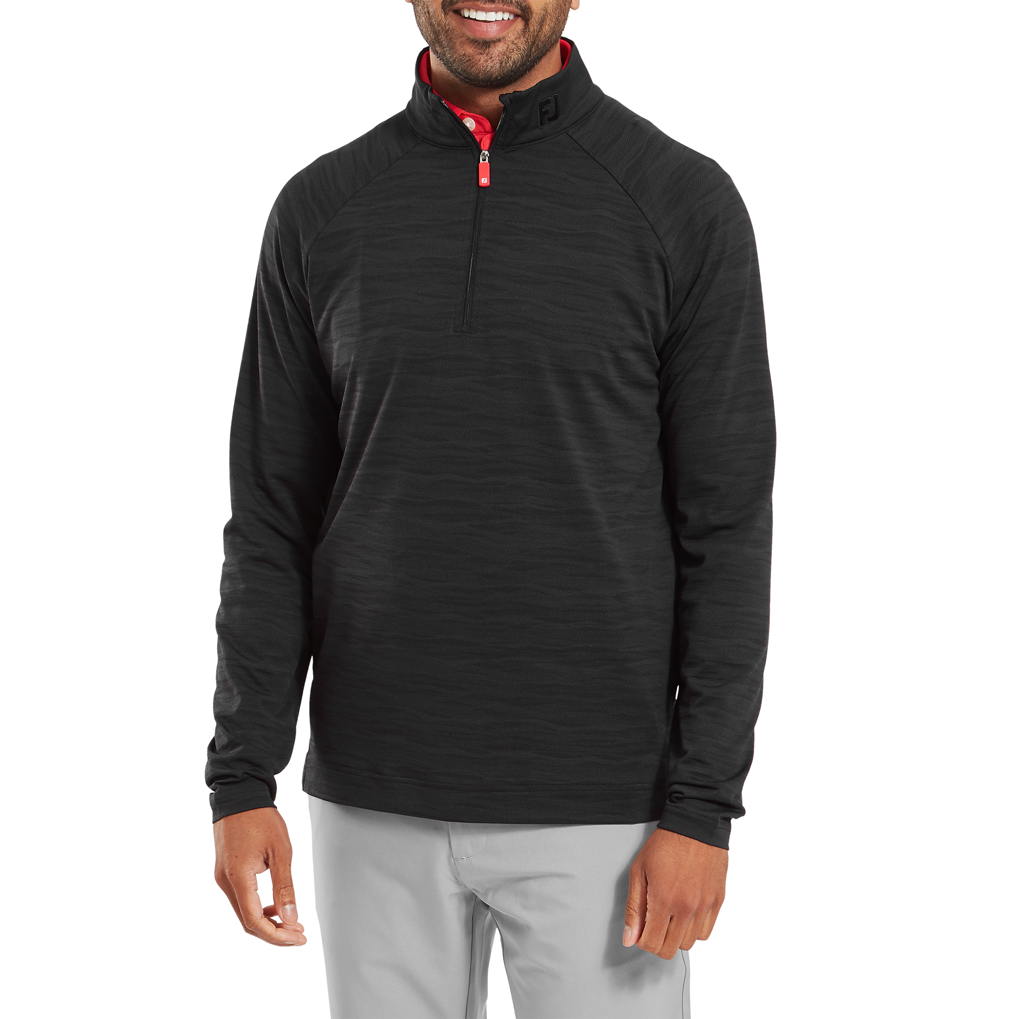 FootJoy Men's Wave Jacquard Chill-Out Pullover