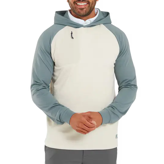 FootJoy ThermoSeries Pullover Hoodie - Stone/Green
