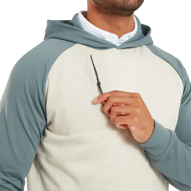 FootJoy ThermoSeries Pullover Hoodie - Stone/Green