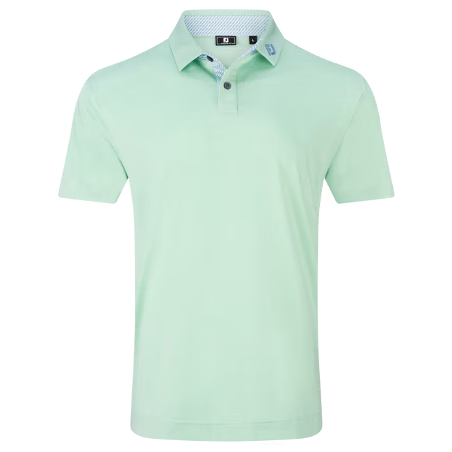 FootJoy Heather Lisle Polo - Pistachio/Lattice