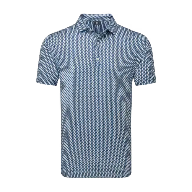 FootJoy Houndstooth Geo Lisle Polo Shirt
