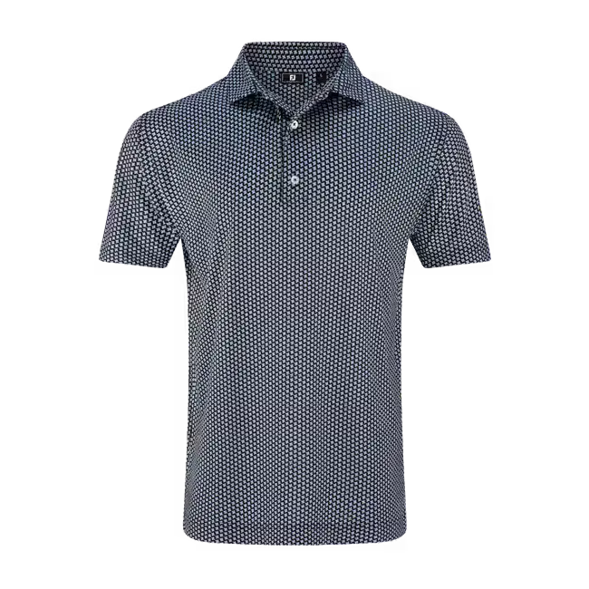 FootJoy Houndstooth Geo Lisle Polo Shirt