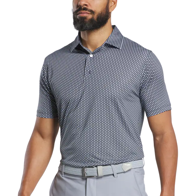 FootJoy Houndstooth Geo Lisle Polo Shirt