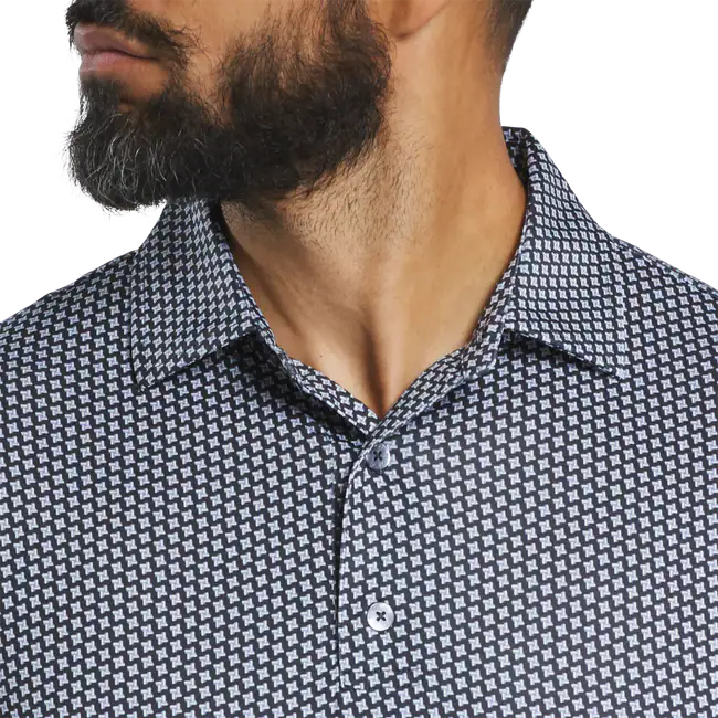 FootJoy Houndstooth Geo Lisle Polo Shirt