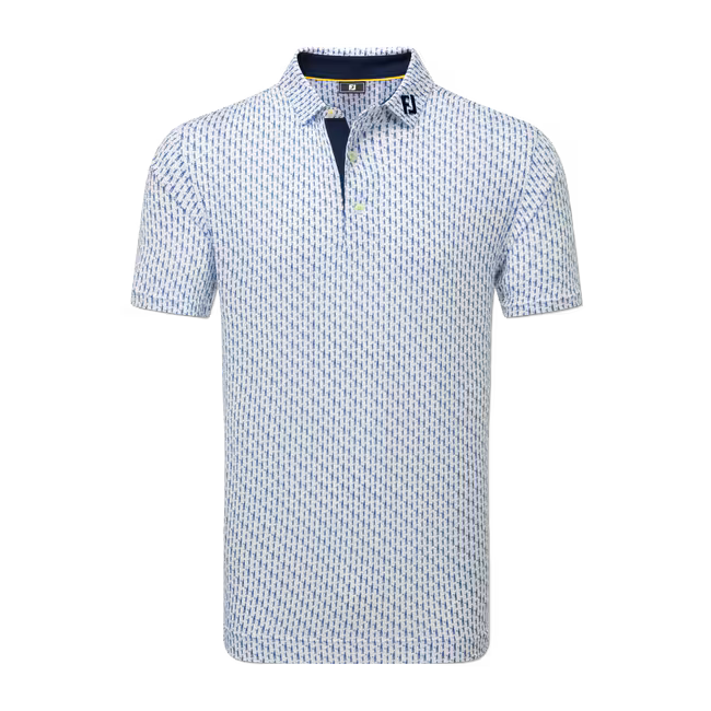 FootJoy Figure Print Lisle Golf Polo