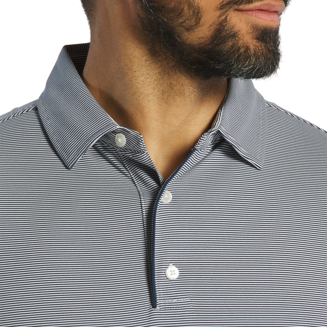 FootJoy Men's Long Sleeve Micro Stripe Polo
