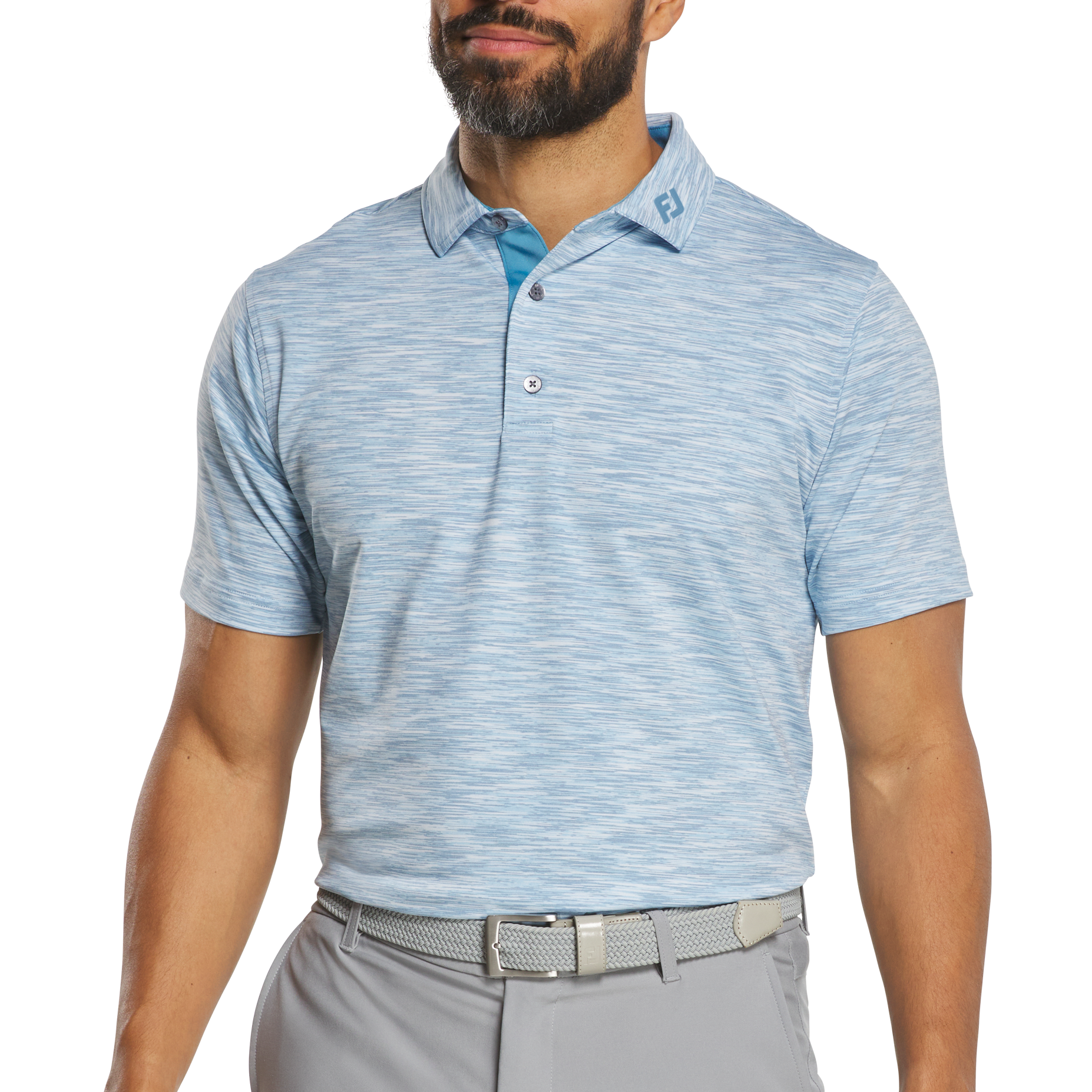 FootJoy Space Dye Polo - High Tide