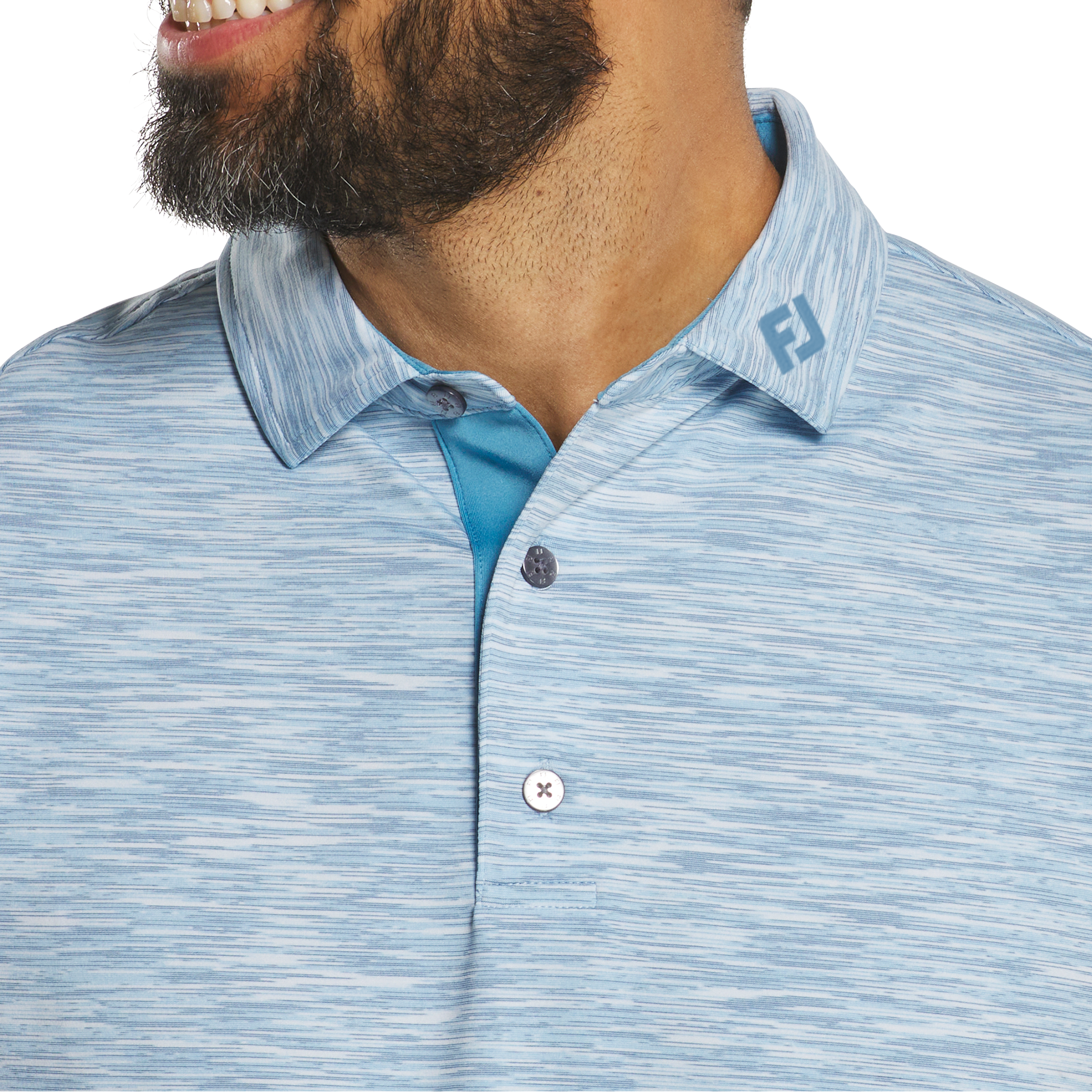 FootJoy Space Dye Polo - High Tide