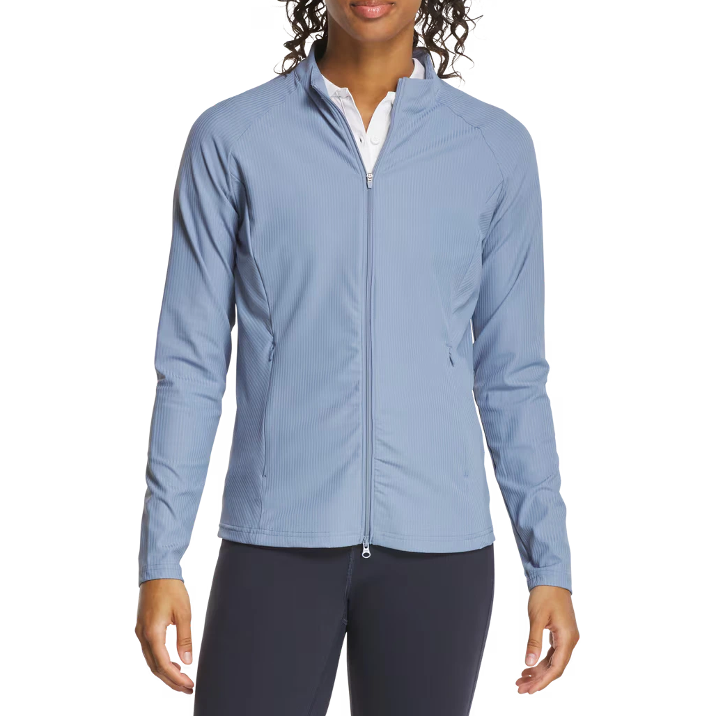 FootJoy Ladies Rib Full-Zip Jacket - Blue Stone