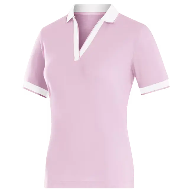 FootJoy Ladies Notch V-Neck Polo - Orchid