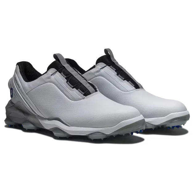 FootJoy 26' Tour Alpha BOA Golf Shoes - White/Grey/Blue