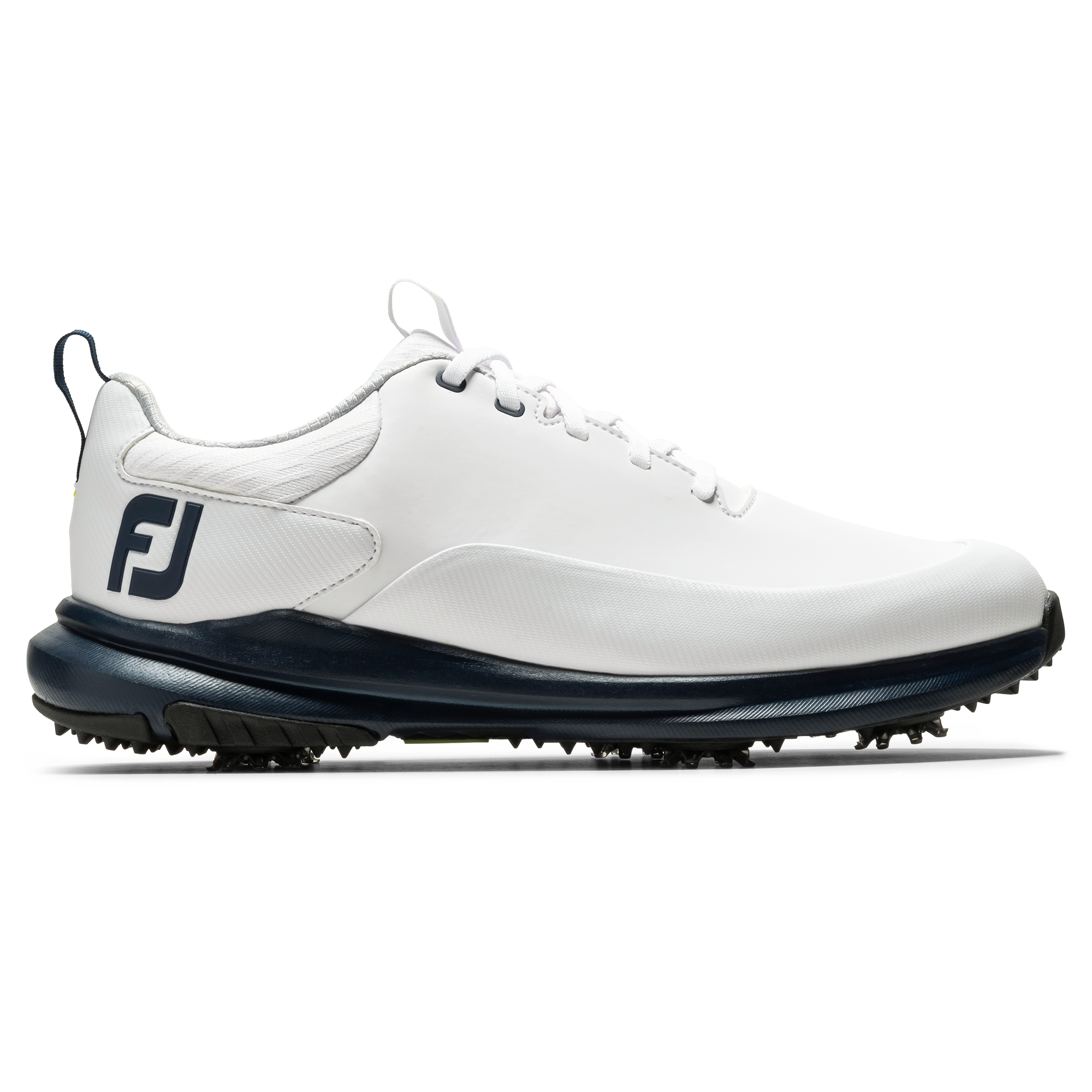 FootJoy Men's Tour Rival Golf Shoes - White/Navy/Lime