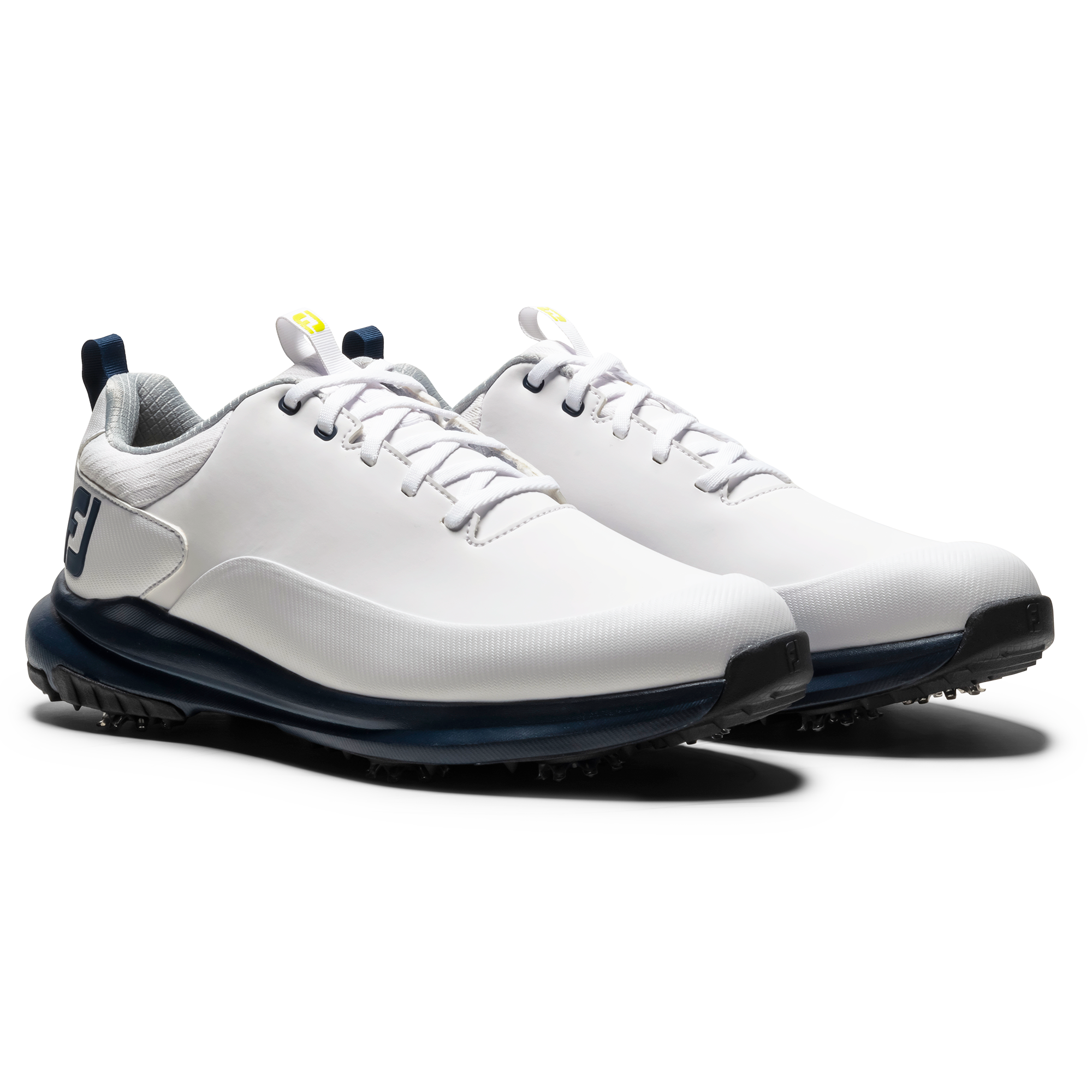 FootJoy Men's Tour Rival Golf Shoes - White/Navy/Lime