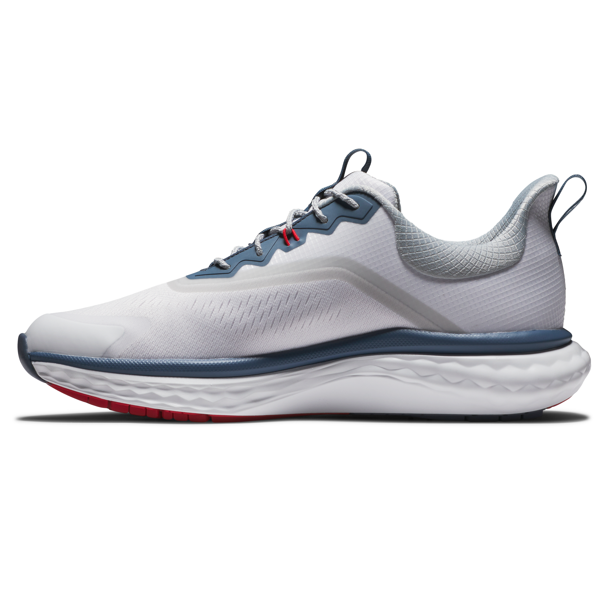 FootJoy Men's Quantum Textile Golf Shoes - White/Blue/Red